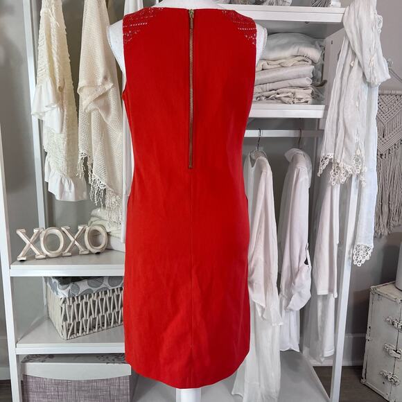 Nine West women's size 4 sheath dress orangish red. Coastal fun #0971 - Picture 13 of 15